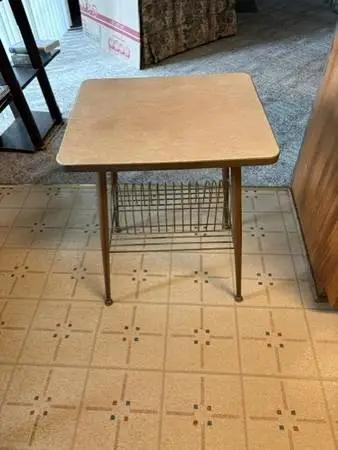 Vintage 1960s Mid-Century Modern Record Player Stand