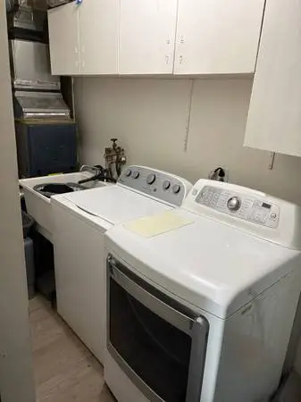Washer and dryer