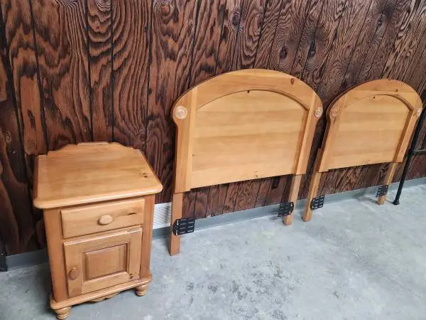 Two Solid wooden twin sized headboards