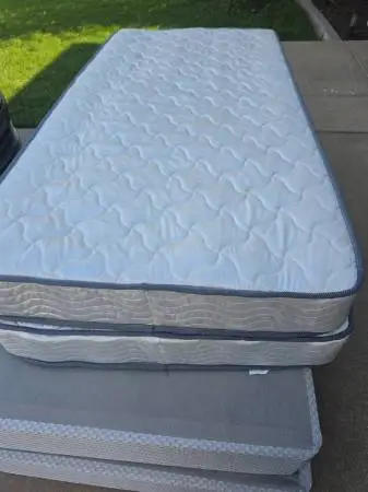 2 twin mattresses and 2 box springs need gone