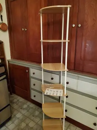 Bookcase 6tier corner 60high