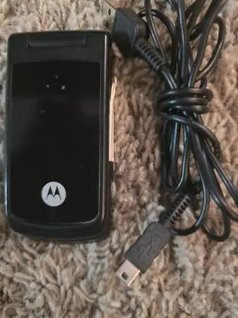 Motorola W260g Cellular Flip Phone Tracfone Working Black