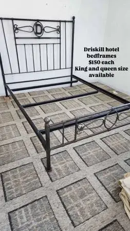 Iconic Driskill hotel Queen size wrought-iron bed frame