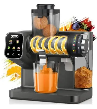 ☆ WETIE Cold Press Juicer, Slow Masticating Juicers Machines with Touc