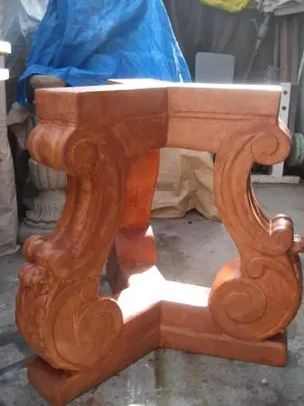 Neoclassical Stone Table Base Michael Taylor