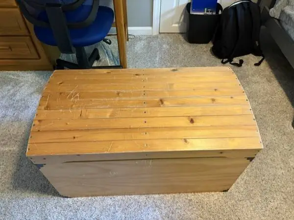 Large Solid Wood Toy Box
