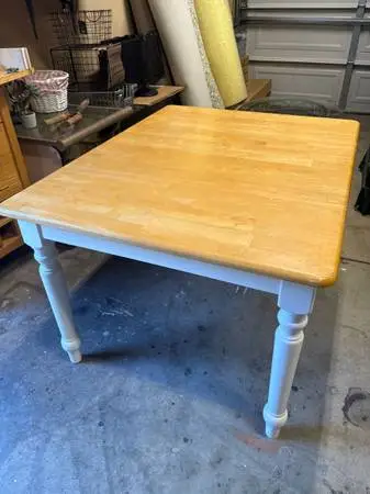 Wooden dining table
