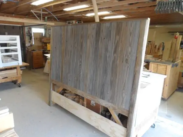 Rustic Barnwood King Size Headboard
