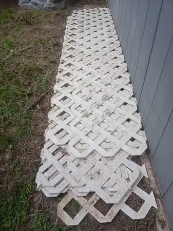 White Vinyl Lattice