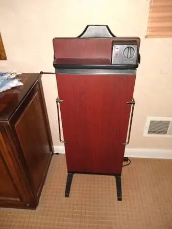 Corby of Windsor Trouser Press and jacket valet in cherry wood finish