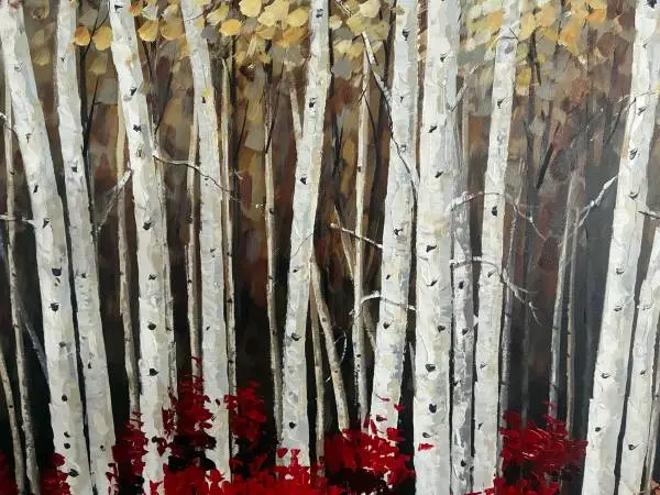 LARGE Woods Picture 4 foot wide almost 3 foot high Very Nice