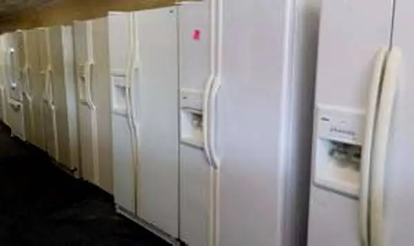 Side by side refrigerator for kitchen