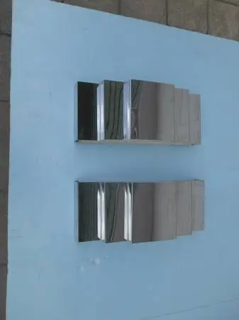 Ultra modern chrome finish sconces