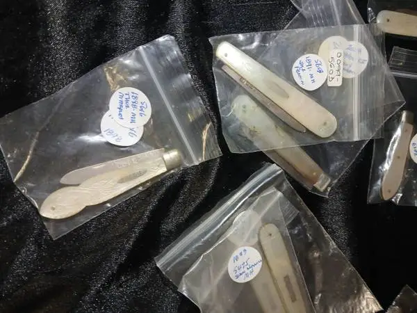 Antique sterling silver fruit knives