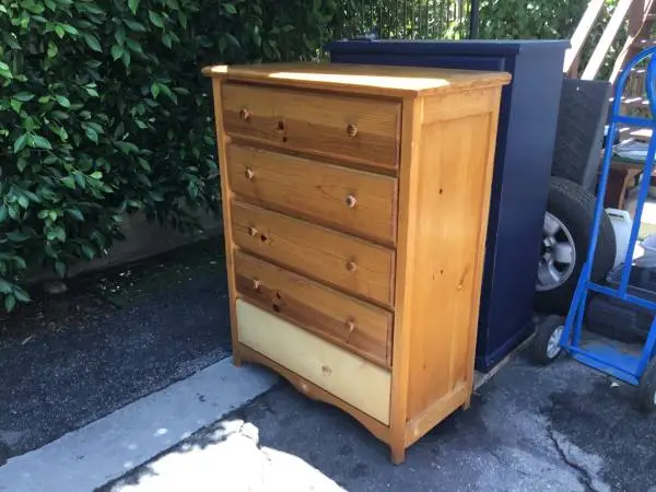 Solid wood dresser