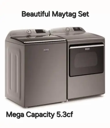 🌺 SALE** MAYTAG MEGA SIZE Washer Dryer 2oh8 8OI.I864