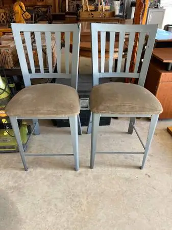 Set of 2 Metal Barstools