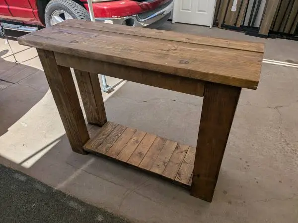Heavy Duty Solid Wood Bar Top/Side Table