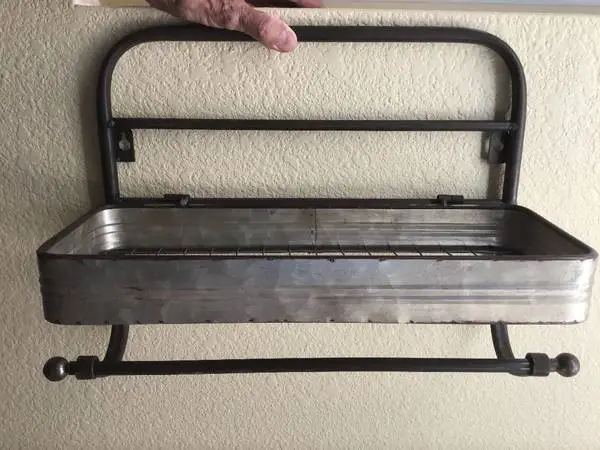 Industrial / Farmhouse Metal Wall Shelf