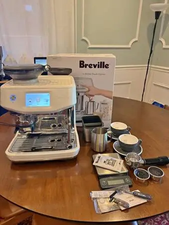 Breville Barista Touch Impress (White/Sea Salt) - Like-New Grinder!
