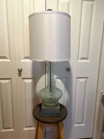Lamp glass base 31” H