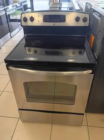 STOVE GLASS TOP GE STAINLESS STEEL