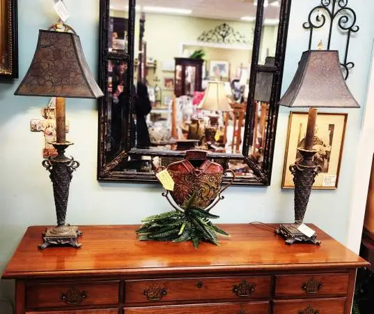 Extra Tall Set of Buffet Lamps-34H