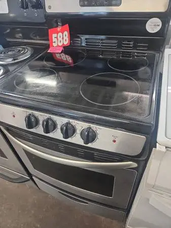LIKE NEW! 24 electric range glass top stainless steel for sale!!