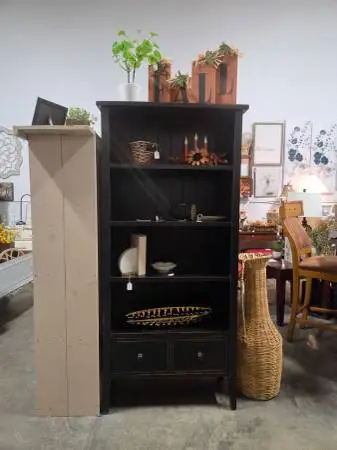 Modern Black Bookshelf