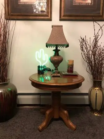 Real Oak Round Side Table