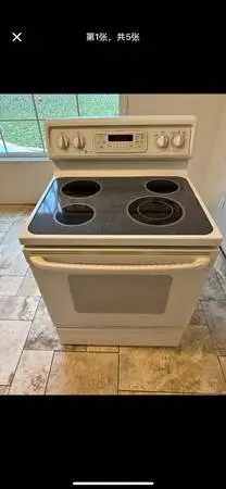 ge electric glass top stove (delivery fee