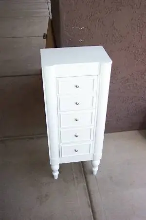 White jewelry armoire