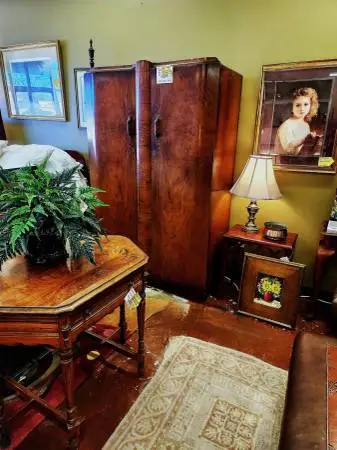 Vintage Art Deco Burr Walnut Wardrobe-NOW