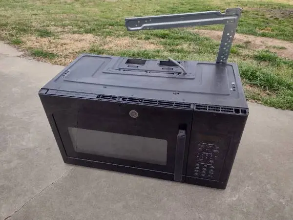 Black GE Above Oven Microwave