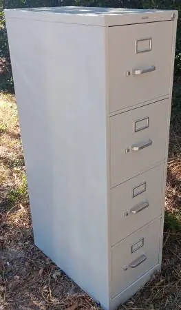 HON,4-Drawer,Putty,Letter File Cabinet,Lock-Key,Followers,File Hangers