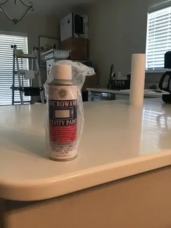 Microwave Cavity Spray Paint Snow White 6oz Can,