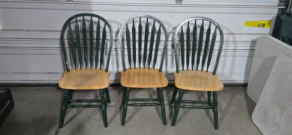 3 Wood Dining Chairs - $30 for All