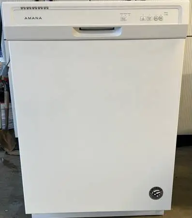 Newer White Amana Dishwasher 24” Width