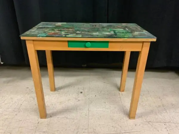 Glass top School desk