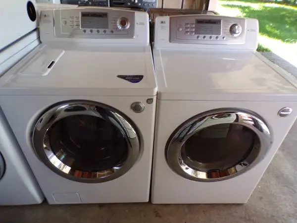 LG washer and dryer