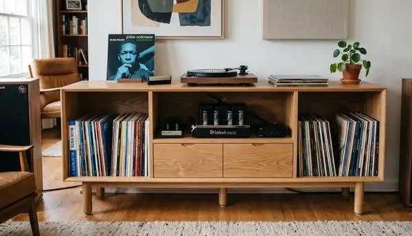 Custom Built Credenza, TV Unit Vinyl