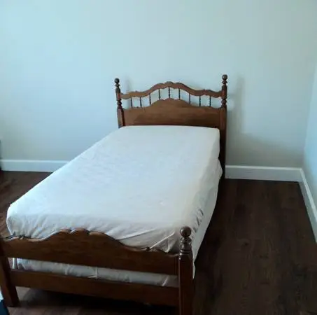 Ethan Allen Twin Bed and Trundle Bed with White Dove Mattresses