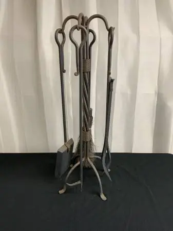 Fire place tool set
