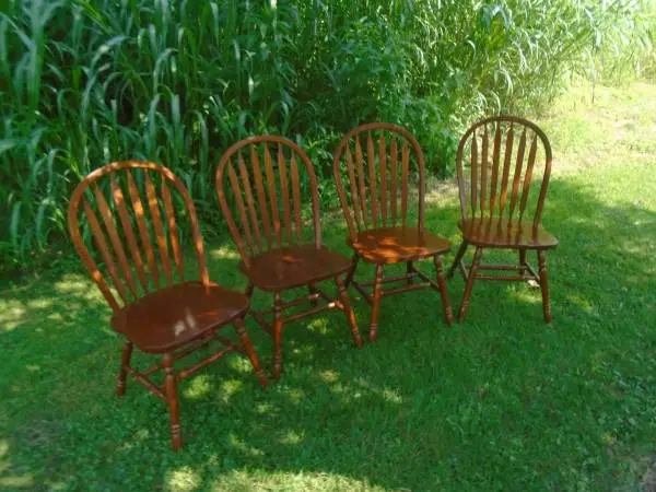 Dining Chairs Windsor Back Solid Wood $125 FIRM