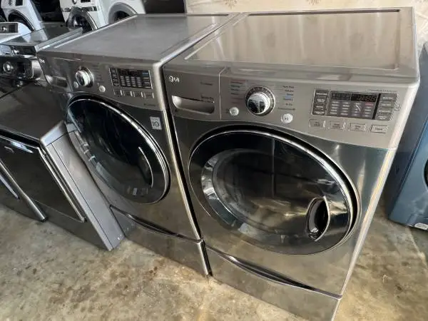 Graphite steel front load lg washer and front load LG dryer