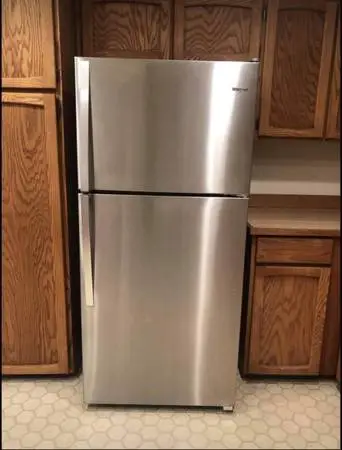 Stainless steel fridge