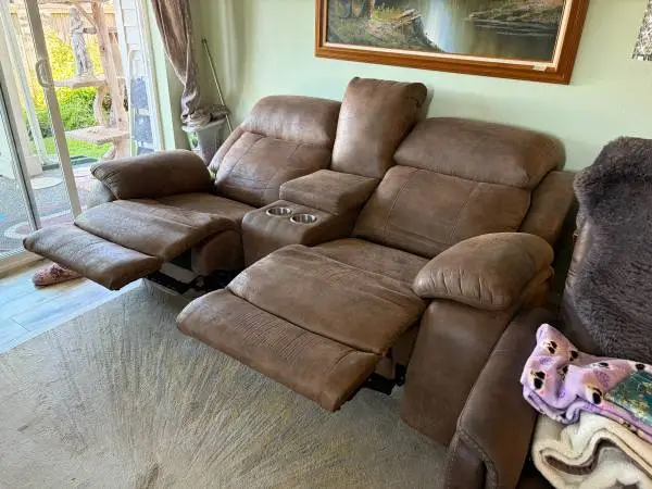 Recllining loveseat and dinette