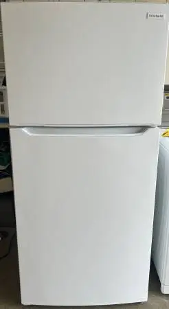 Almost New White Frigidaire Top Freezer Refrigerator