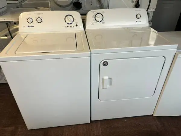 Set Amana Washer and Dryer Side by Side