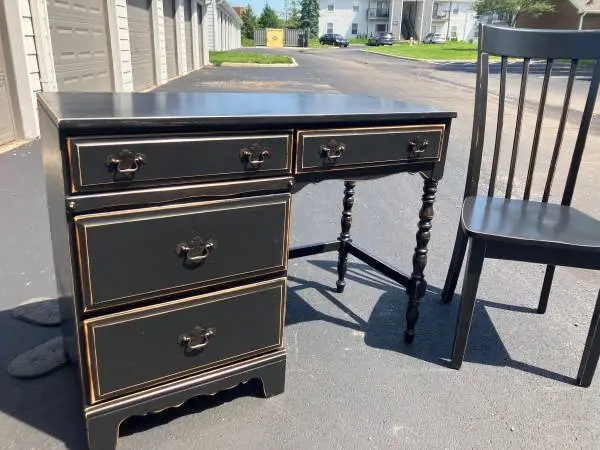Solid Maple Student Desk with Chair